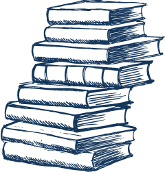 Illustration d'une pile de livres