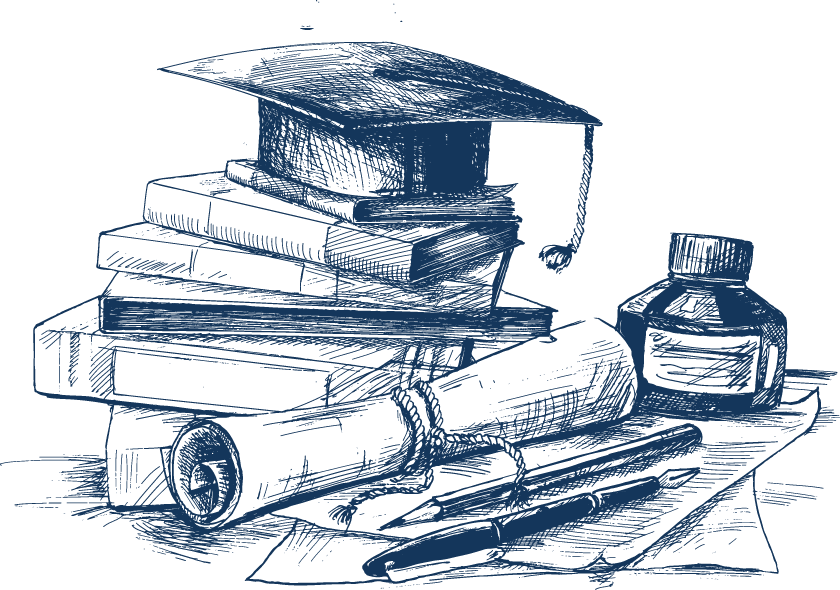 Illustration d'objets éducatifs