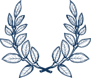 Illustration d'une couronne de laurier