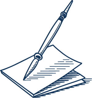 Illustration d'un bloc-notes avec stylo