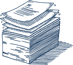 Illustration d'une pile de papiers