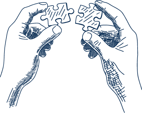 Illustration de pièces de puzzle